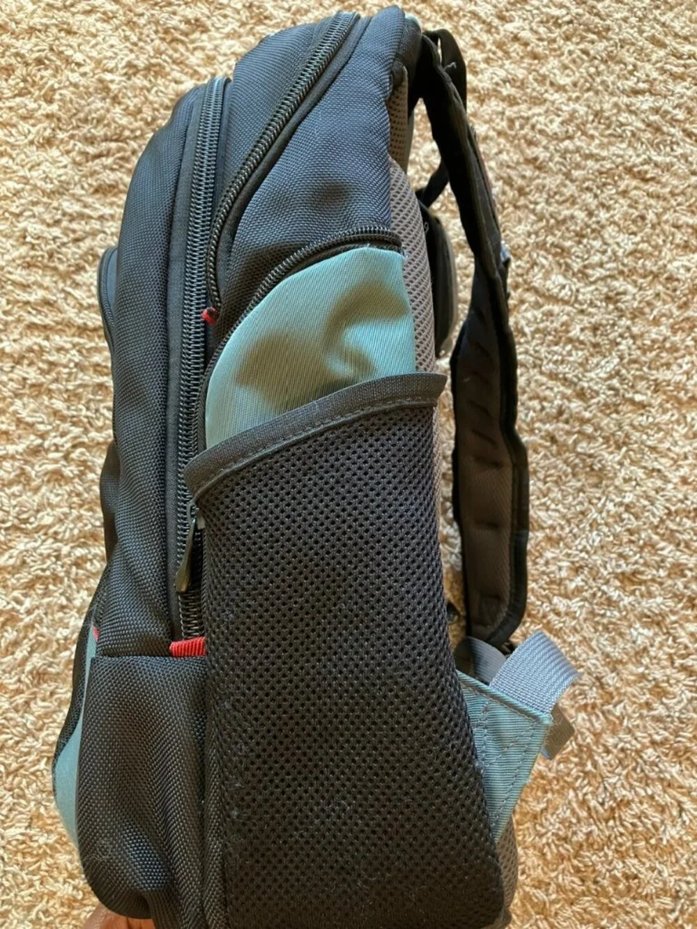 SwissGear by Wenger Laptop Backpack Black Gray Travel School Work Padded